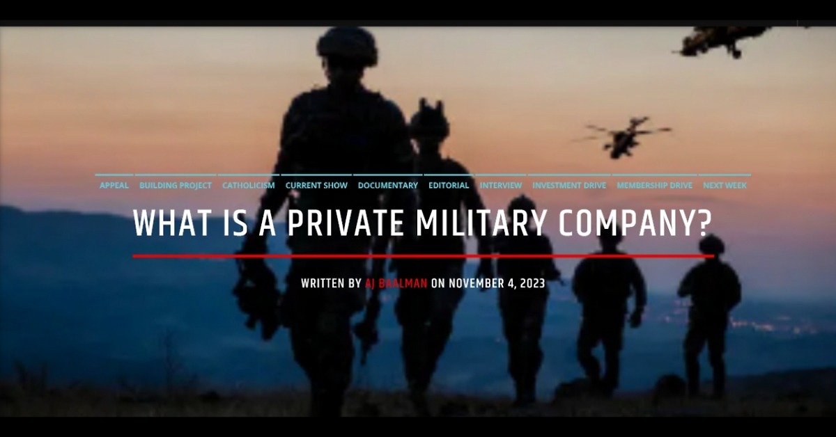 The Private Military Company – A Shadowy World and How to Enter